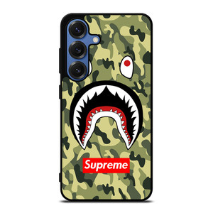 BAPE BATHING CAMO SHARK SUPREME Samsung Galaxy S25 Case Cover BAPE BATHING CAMO SHARK SUPREME Samsung Galaxy S25 Case Cover