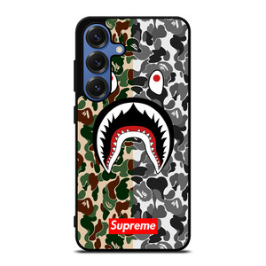 BAPE SHARK SUPREME CAMO 2 Samsung Galaxy S25 Case Cover BAPE SHARK SUPREME CAMO 2 Samsung Galaxy S25 Case Cover