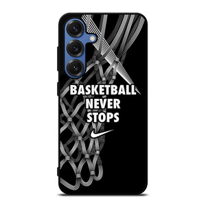 BASKETBALL NEVER STOPS LOGO Samsung Galaxy S25 Case Cover BASKETBALL NEVER STOPS LOGO Samsung Galaxy S25 Case Cover