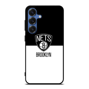 BROOKLYN NETS NBA BLACK WHITE Samsung Galaxy S25 Case Cover