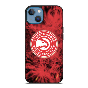ATLANTA HAWKS BASKETBALL NBA FIRE iPhone 13 Case Cover