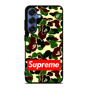 CAMO BAPE SUPREME Samsung Galaxy S25 Case Cover CAMO BAPE SUPREME Samsung Galaxy S25 Case Cover