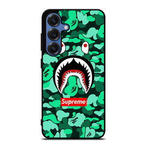 CAMO BATHING APE SUPREME GREEN Samsung Galaxy S25 Case Cover CAMO BATHING APE SUPREME GREEN Samsung Galaxy S25 Case Cover