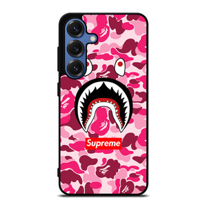 CAMO BATHING APE SUPREME PINK Samsung Galaxy S25 Case Cover CAMO BATHING APE SUPREME PINK Samsung Galaxy S25 Case Cover