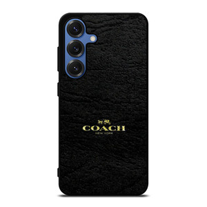 COACH LOGO TEXTURE BLACK Samsung Galaxy S25 Case Cover COACH LOGO TEXTURE BLACK Samsung Galaxy S25 Case Cover