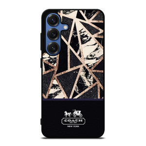 COACH NEW YORK GOLD BLACK TEXTURE Samsung Galaxy S25 Case Cover COACH NEW YORK GOLD BLACK TEXTURE Samsung Galaxy S25 Case Cover