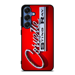 CORVETTE STINGRAY RED EMBLEM Samsung Galaxy S25 Case Cover CORVETTE STINGRAY RED EMBLEM Samsung Galaxy S25 Case Cover
