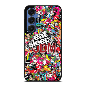 EAT SLEEP JDM STICKERS Samsung Galaxy S25 Case Cover EAT SLEEP JDM STICKERS Samsung Galaxy S25 Case Cover