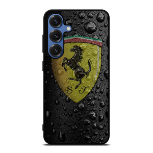 FERRARI DROP WATER BLACK Samsung Galaxy S25 Case Cover FERRARI DROP WATER BLACK Samsung Galaxy S25 Case Cover