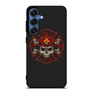 FIREFIGHTER FIREMAN SKULL LOGO Samsung Galaxy S25 Case Cover FIREFIGHTER FIREMAN SKULL LOGO Samsung Galaxy S25 Case Cover