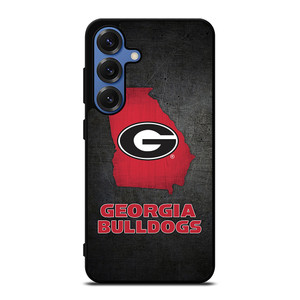 GEORGIA BULLDOGS SYMBOL METAL Samsung Galaxy S25 Case Cover