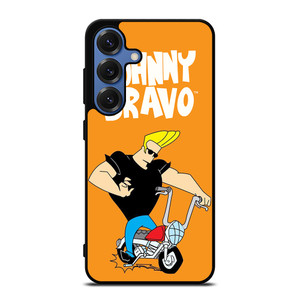 JOHNNY BRAVO CARTOON RIDING BIKE Samsung Galaxy S25 Case Cover JOHNNY BRAVO CARTOON RIDING BIKE Samsung Galaxy S25 Case Cover