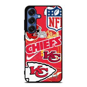 KANSAS CITY CHIEFS NFL STICKER BOMB Samsung Galaxy S25 Case Cover