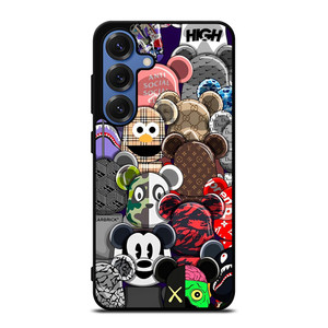 KAWS ALL CHARACTER ICON Samsung Galaxy S25 Case Cover KAWS ALL CHARACTER ICON Samsung Galaxy S25 Case Cover
