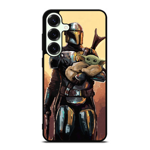 BABY YODA AND THE MANDALORIAN STAR WARS ART Samsung Galaxy S25 Plus Case Cover