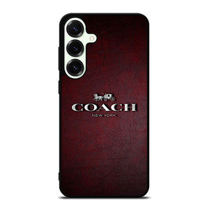 COACH NEW YORK LOGO LEATHER Samsung Galaxy S25 Plus Case Cover COACH NEW YORK LOGO LEATHER Samsung Galaxy S25 Plus Case Cover