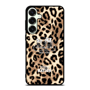 COACH NEW YORK PINK NATION LEPOARD Samsung Galaxy S25 Plus Case Cover