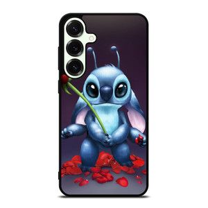 DISNEY STITCH AND ROSE FLOWER Samsung Galaxy S25 Plus Case Cover
