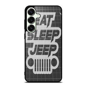 EAT SLEEP JEEP LOGO Samsung Galaxy S25 Plus Case Cover