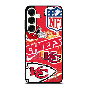 KANSAS CITY CHIEFS NFL STICKER BOMB Samsung Galaxy S25 Plus Case Cover KANSAS CITY CHIEFS NFL STICKER BOMB Samsung Galaxy S25 Plus Case Cover