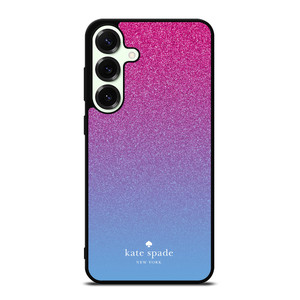 KATE SPADE NEW YORK PINK BLUE GLITTER Samsung Galaxy S25 Plus Case Cover