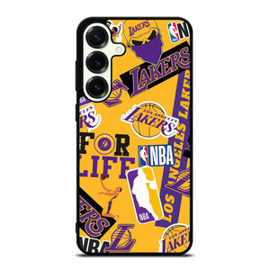 LA LOS ANGELES LAKERS STICKER BOMB Samsung Galaxy S25 Plus Case Cover LA LOS ANGELES LAKERS STICKER BOMB Samsung Galaxy S25 Plus Case Cover