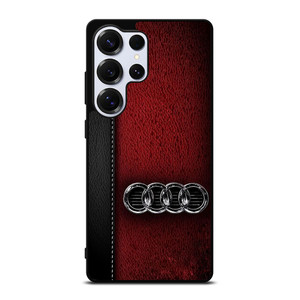 AUDI CAR RED LEATHER Samsung Galaxy S25 Ultra Case Cover