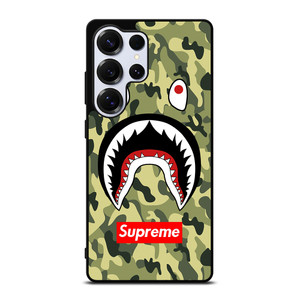 BAPE BATHING CAMO SHARK SUPREME Samsung Galaxy S25 Ultra Case Cover BAPE BATHING CAMO SHARK SUPREME Samsung Galaxy S25 Ultra Case Cover