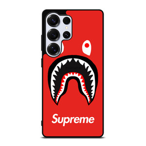 BAPE SHARK SUPREME RED Samsung Galaxy S25 Ultra Case Cover