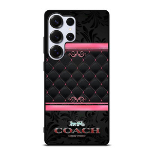 COACH NEW YORK PINK BLACK Samsung Galaxy S25 Ultra Case Cover