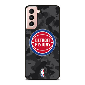 DETROIT PISTONS BLACK CAMO Samsung Galaxy S21 Case Cover