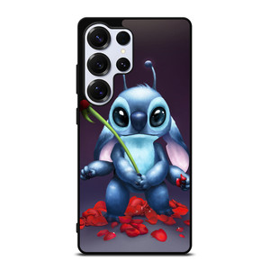 DISNEY STITCH AND ROSE FLOWER Samsung Galaxy S25 Ultra Case Cover