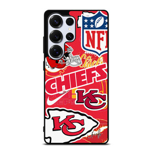 KANSAS CITY CHIEFS NFL STICKER BOMB Samsung Galaxy S25 Ultra Case Cover KANSAS CITY CHIEFS NFL STICKER BOMB Samsung Galaxy S25 Ultra Case Cover