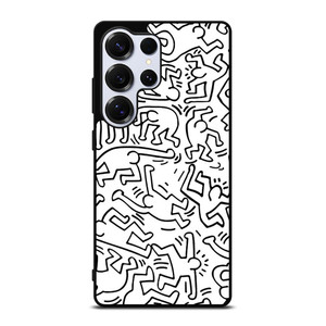KEITH HARING BLACK WHITE Samsung Galaxy S25 Ultra Case Cover KEITH HARING BLACK WHITE Samsung Galaxy S25 Ultra Case Cover