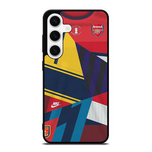 ARSENAL FC RETRO JERSEY COLLAGE Samsung Galaxy S24 Case Cover ARSENAL FC RETRO JERSEY COLLAGE Samsung Galaxy S24 Case Cover