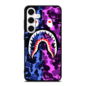 BAPE CAMO LOGO BLUE PURPLE Samsung Galaxy S24 Case Cover BAPE CAMO LOGO BLUE PURPLE Samsung Galaxy S24 Case Cover