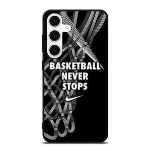 BASKETBALL NEVER STOPS LOGO Samsung Galaxy S24 Case Cover