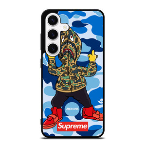 BATHING APE SUPREME SHARK CAMO Samsung Galaxy S24 Case Cover BATHING APE SUPREME SHARK CAMO Samsung Galaxy S24 Case Cover
