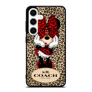 COACH MINNIE MOUSE LEOPARD Samsung Galaxy S24 Case Cover COACH MINNIE MOUSE LEOPARD Samsung Galaxy S24 Case Cover