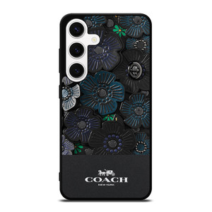 COACH NEW YORK BLACK TEA ROSE Samsung Galaxy S24 Case Cover COACH NEW YORK BLACK TEA ROSE Samsung Galaxy S24 Case Cover