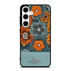 COACH NEW YORK BLUE TEA ROSE Samsung Galaxy S24 Case Cover COACH NEW YORK BLUE TEA ROSE Samsung Galaxy S24 Case Cover