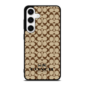 COACH NEW YORK BROWN Samsung Galaxy S24 Case Cover COACH NEW YORK BROWN Samsung Galaxy S24 Case Cover