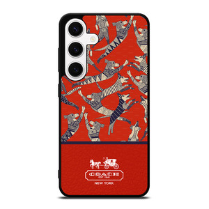COACH NEW YORK DOG PARTY Samsung Galaxy S24 Case Cover COACH NEW YORK DOG PARTY Samsung Galaxy S24 Case Cover