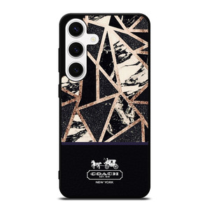 COACH NEW YORK GOLD BLACK TEXTURE Samsung Galaxy S24 Case Cover COACH NEW YORK GOLD BLACK TEXTURE Samsung Galaxy S24 Case Cover