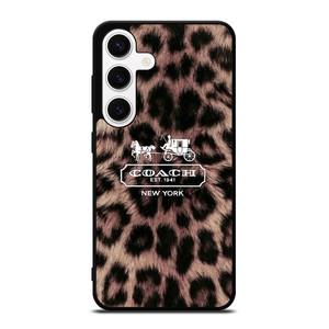 COACH NEW YORK LEOPARD Samsung Galaxy S24 Case Cover COACH NEW YORK LEOPARD Samsung Galaxy S24 Case Cover