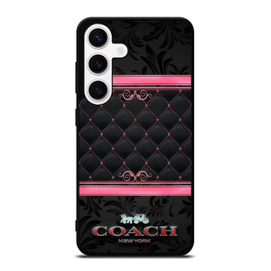 COACH NEW YORK PINK BLACK Samsung Galaxy S24 Case Cover