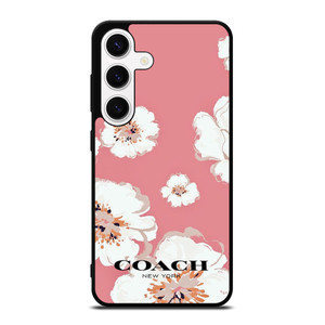 COACH NEW YORK PINK FLOWER Samsung Galaxy S24 Case Cover COACH NEW YORK PINK FLOWER Samsung Galaxy S24 Case Cover