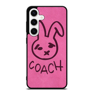 COACH NEW YORK RABBIT LEATHER PINK Samsung Galaxy S24 Case Cover COACH NEW YORK RABBIT LEATHER PINK Samsung Galaxy S24 Case Cover
