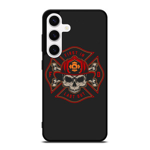 FIREFIGHTER FIREMAN SKULL LOGO Samsung Galaxy S24 Case Cover