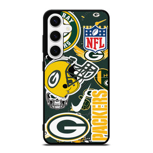 GREEN BAY PACKERS NFL STICKER BOMB Samsung Galaxy S24 Case Cover GREEN BAY PACKERS NFL STICKER BOMB Samsung Galaxy S24 Case Cover